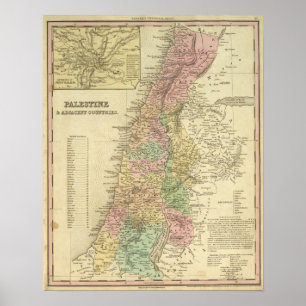 Palestine & Adjacent Countries Poster