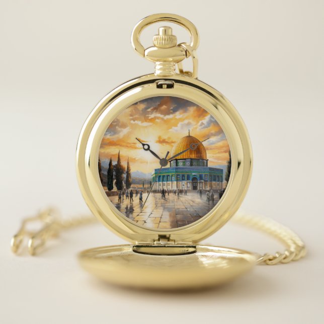 Palestine, Al-Aqsa Mosque Pocket Watch (Inside)