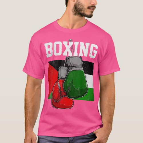 Palestine Boxing Gloves Boxer Boxing Lover Palesti T_Shirt