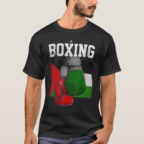 Palestine Boxing Gloves Boxer Boxing  Palestinian  T_Shirt