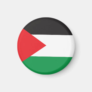Palestine Button, Patriotic Palestinian Flag Magnet