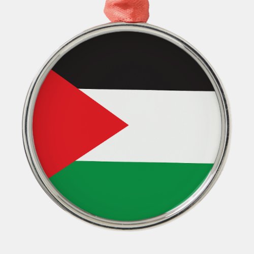 Palestine Button Patriotic Palestinian Flag Metal Ornament