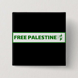 Palestine car registration plate - Free Palestine. Button