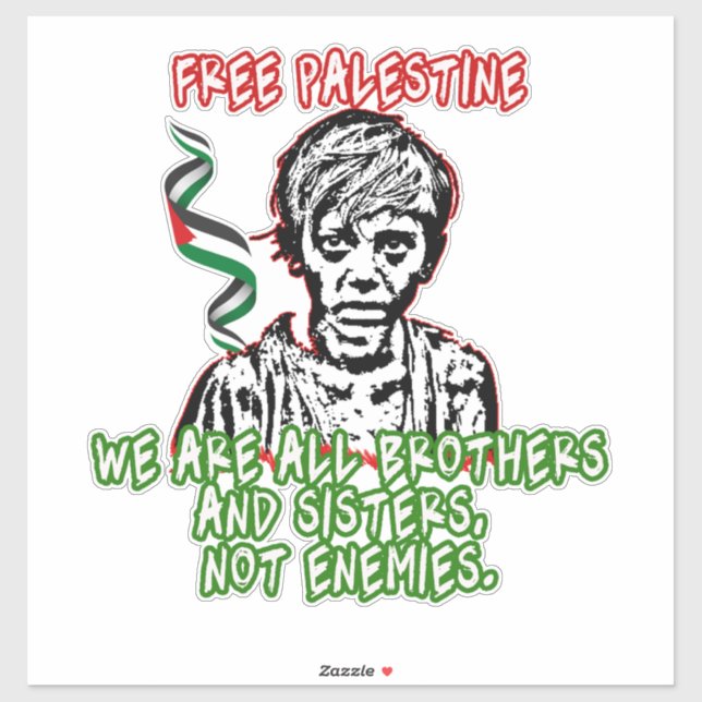Palestine Car Sticker, Flag of Palestine Decal, Ar Sticker (Sheet)
