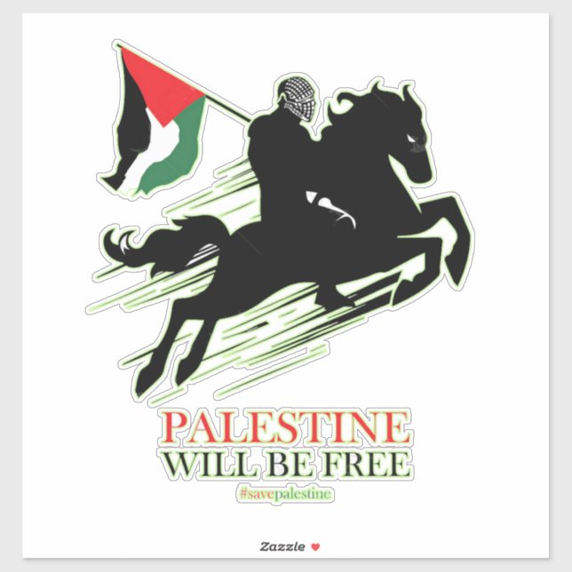   Palestine Car Sticker, Palestinian Flag Decal, G Sticker (Sheet)