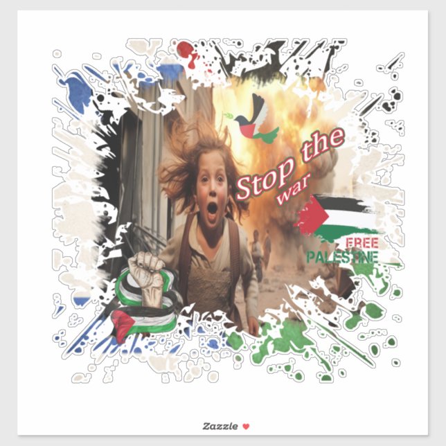  Palestine Car Sticker, Palestinian Flag Decal, Ga Sticker (Sheet)