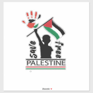 Palestine Car Sticker, Palestinian Flag Decal, Gaz Sticker