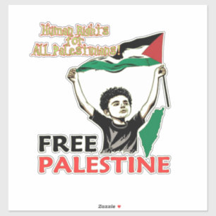 Palestine Car Sticker, Palestinian Flag Decal, Gaz Sticker