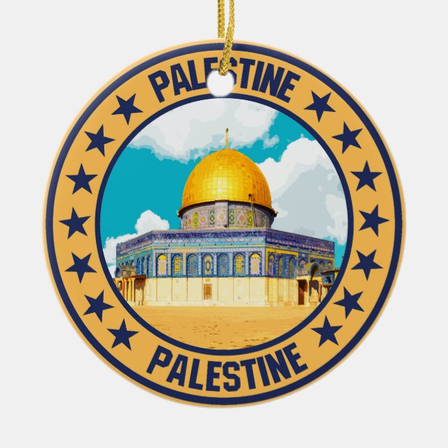 Palestine                                          ceramic ornament (Front)