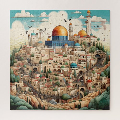 Palestine City Scape Jigsaw Puzzle