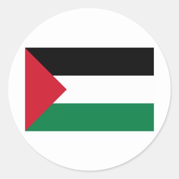 Palestine Classic Round Sticker by Shirtuosity at Zazzle