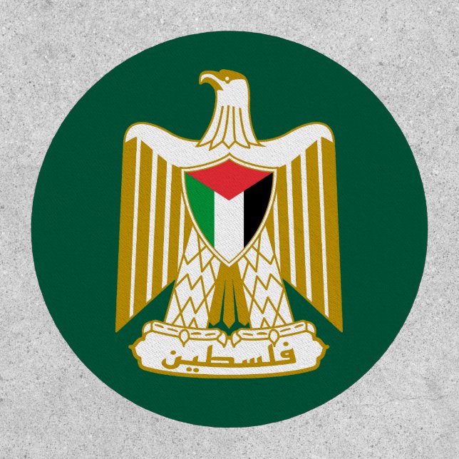 Palestine country coat arms symbol emblem flag eag patch (Front)