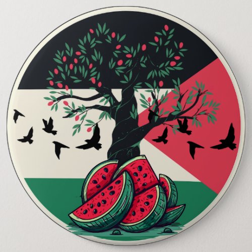 palestine culuture  palestine watermelon olive t button