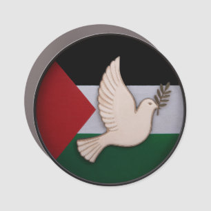 Palestine Dove of Peace Car Magnet