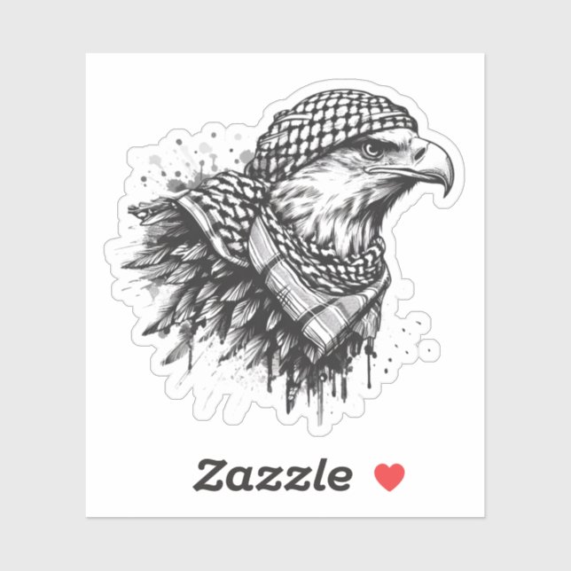 PALESTINE EAGLE STICKER (Sheet)
