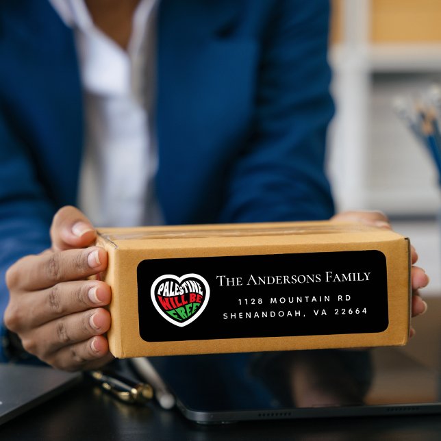 Palestine Family Return Address Label (Palestine Return Address)