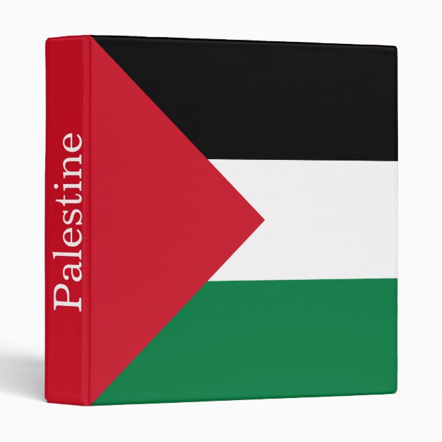 Palestine Flag 3 Ring Binder (Front/Spine)
