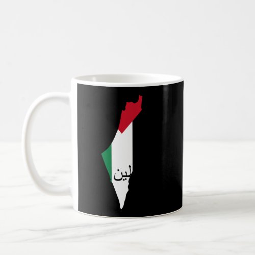 Palestine Flag And Map Coffee Mug
