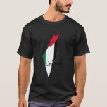 Palestine Flag And Map T-Shirt