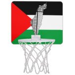 Palestine Flag And Map With Keffiyeg Pattern Mini Basketball Hoop at Zazzle