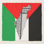 Palestine Flag and Map with Keffiyeg Pattern Scarf<br><div class="desc">Palestine Map and Flag With Keffiyeh Pattern Design symbol of Resistance and Freedom. Fast forward to the 1960s and the rise of the Palestinian resistance movement, the prominent Palestinian politician, Yasser Arafat, further solidified this meaning behind the keffiyeh. The keffiyeh became Arafat’s personal trademark as he draped it over his...</div>