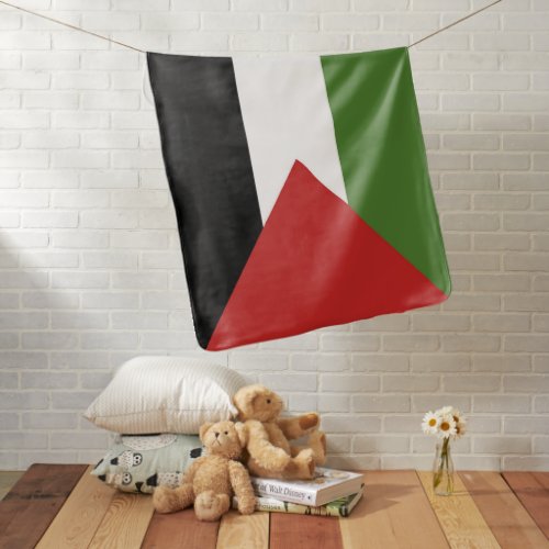 Palestine flag baby blanket