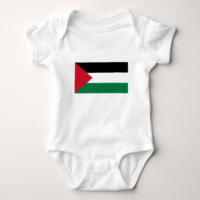 Palestine Flag Baby Bodysuit (Front)