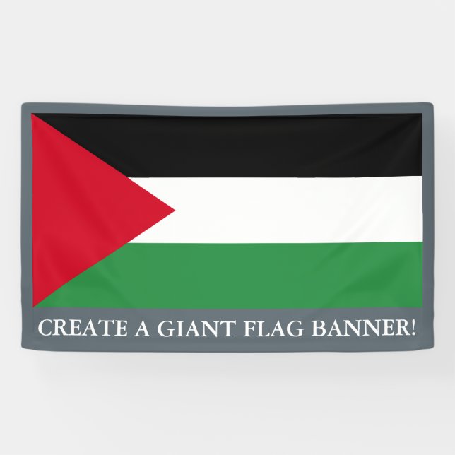 Palestine Flag Banner (Horizontal)