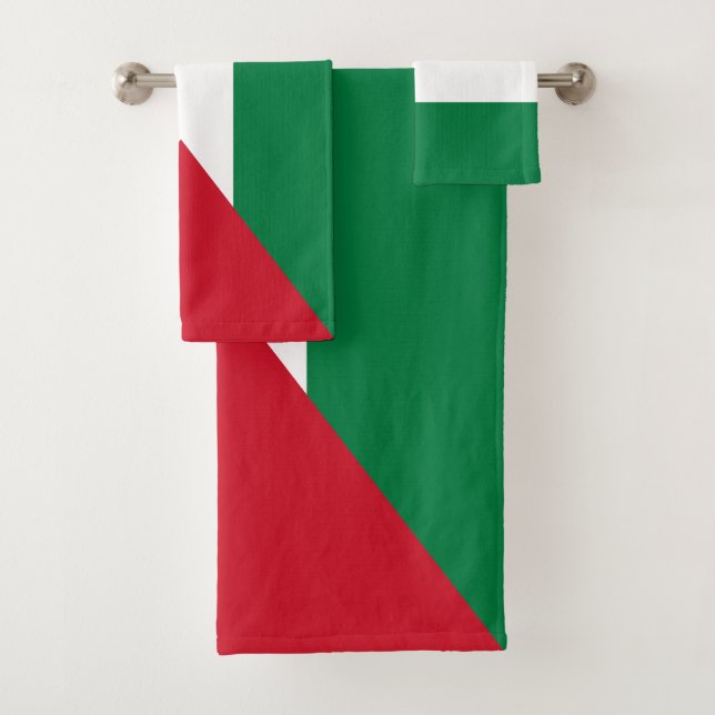 Palestine Flag Bath Towel Set (Insitu)
