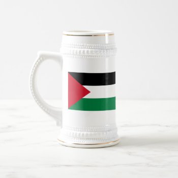Palestine Flag Beer Stein by FlagWare at Zazzle