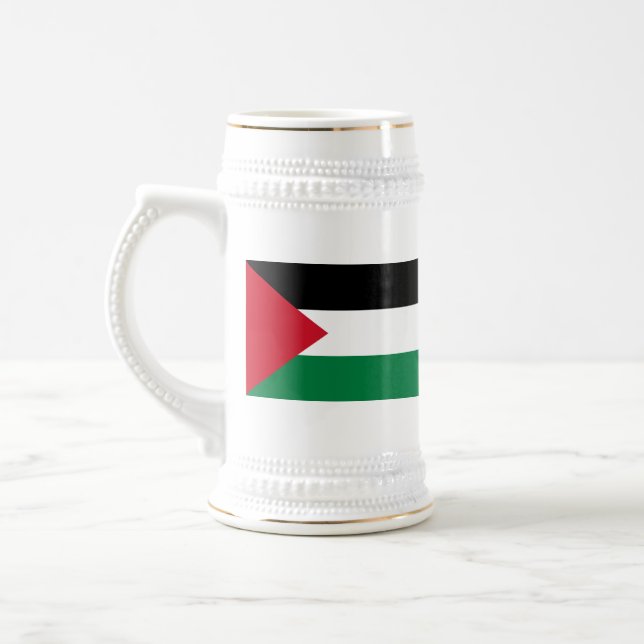 Palestine Flag Beer Stein (Left)