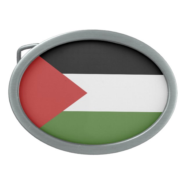 Palestine flag belt buckle (Front)