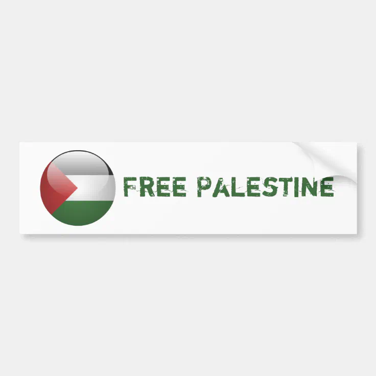 Palestine Flag Bumper Sticker Zazzle