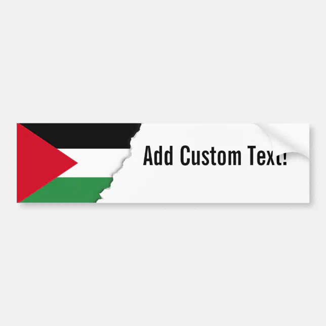 Palestine Flag Bumper Sticker Zazzle