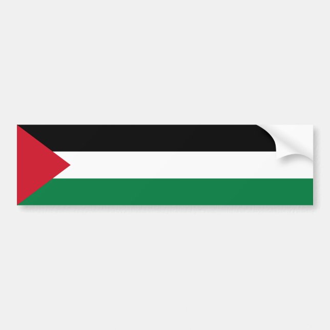 Palestine Flag Bumper Sticker (Front)