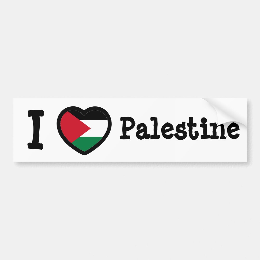 Palestine Flag Bumper Sticker Zazzle