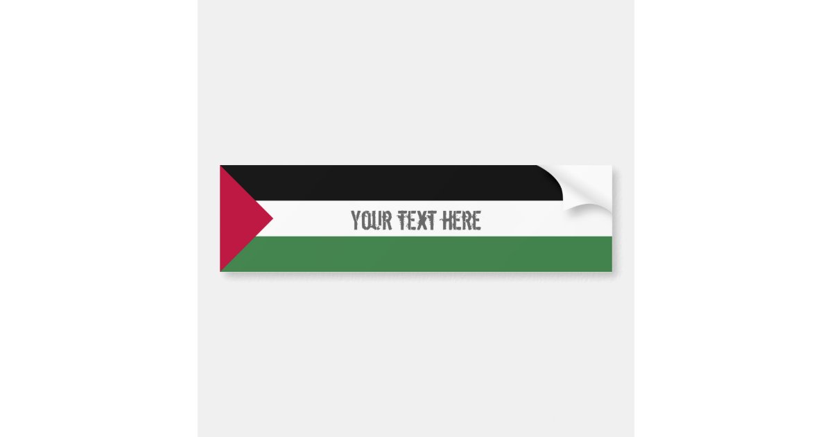 Palestine Flag Bumper Sticker Zazzle