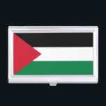 Palestine Flag Business Card Case<br><div class="desc">Patriotic flag of Palestine.</div>