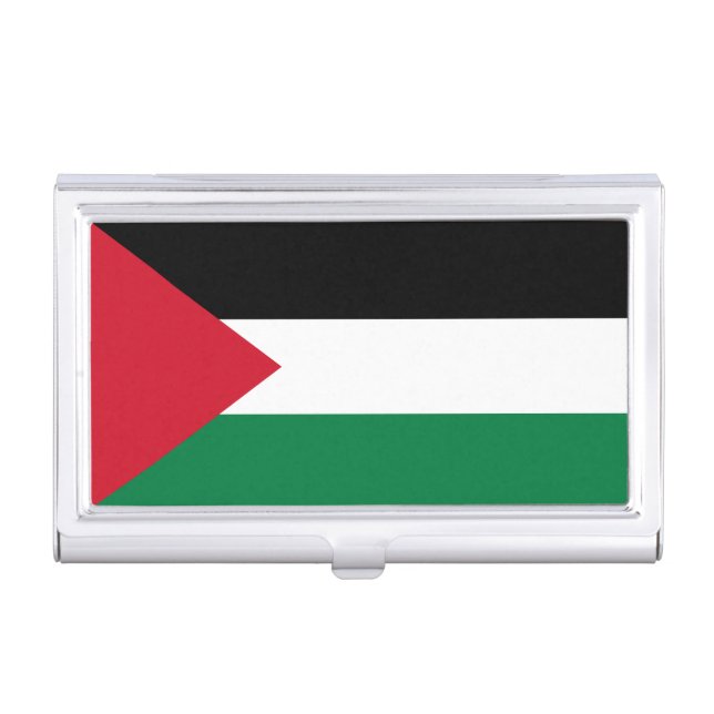 Palestine Flag Business Card Case (Front)