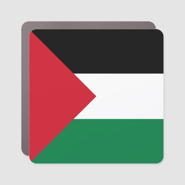 Palestine Flag Car Magnet (Front)