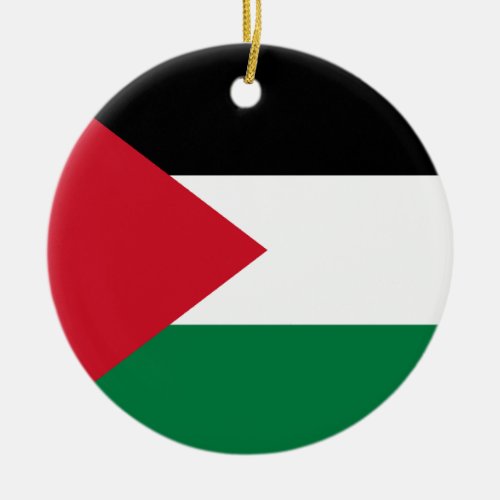 Palestine Flag Ceramic Ornament