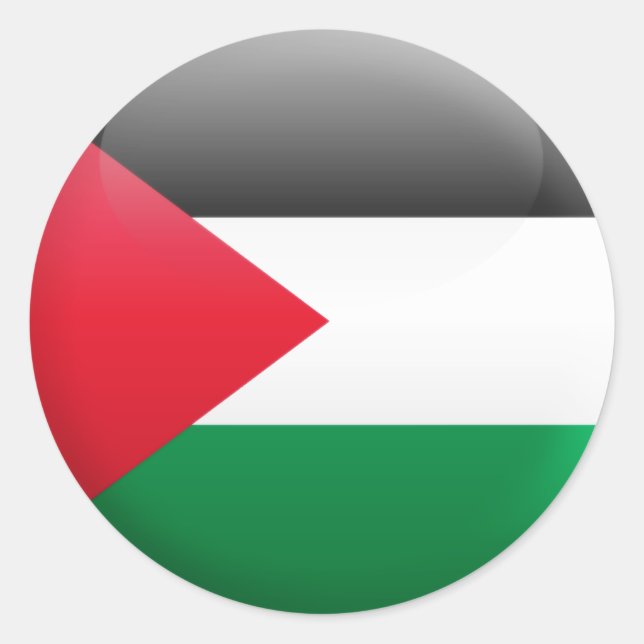 Palestine Flag Classic Round Sticker (Front)