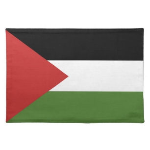 Palestine flag cloth placemat