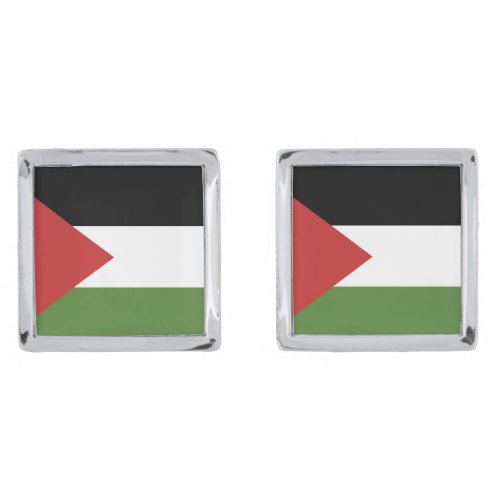 Palestine flag cufflinks