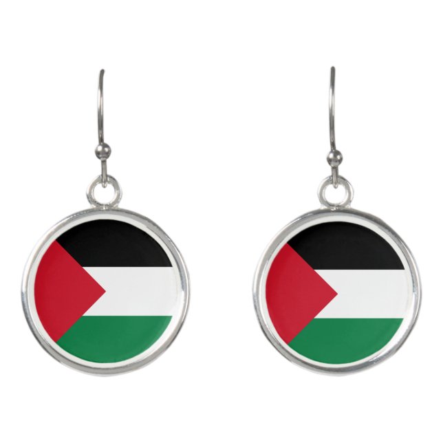 Palestine Flag Earrings (Front)