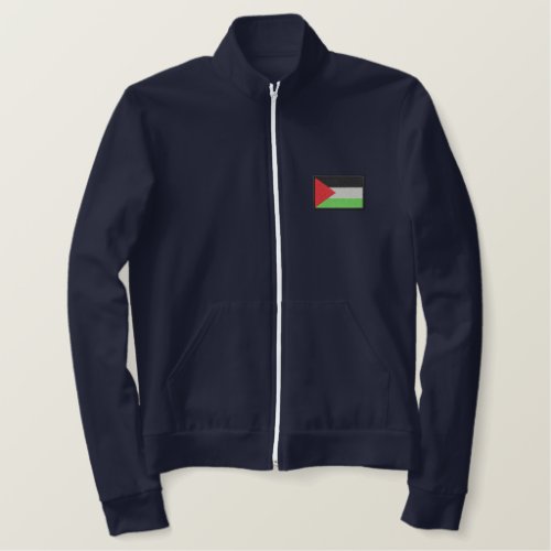 Palestine Flag Embroidered Jacket