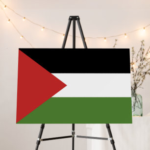Palestine flag foam board