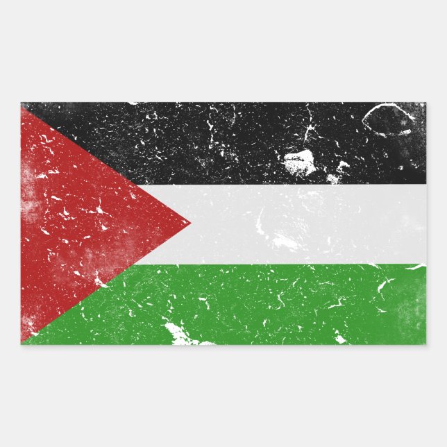 Palestine Flag Free Palestine Palestinian  Rectangular Sticker (Front)