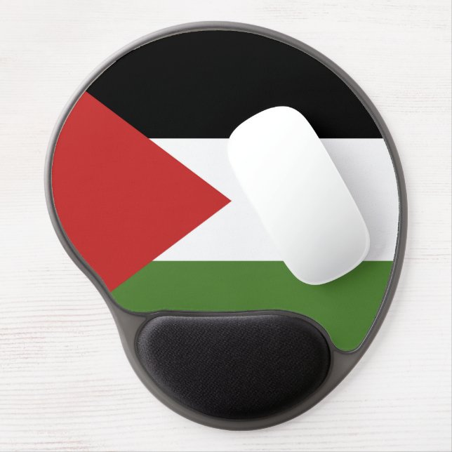 Palestine flag gel mouse pad (Left Side)