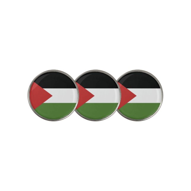 Palestine flag golf ball marker (3 Up)
